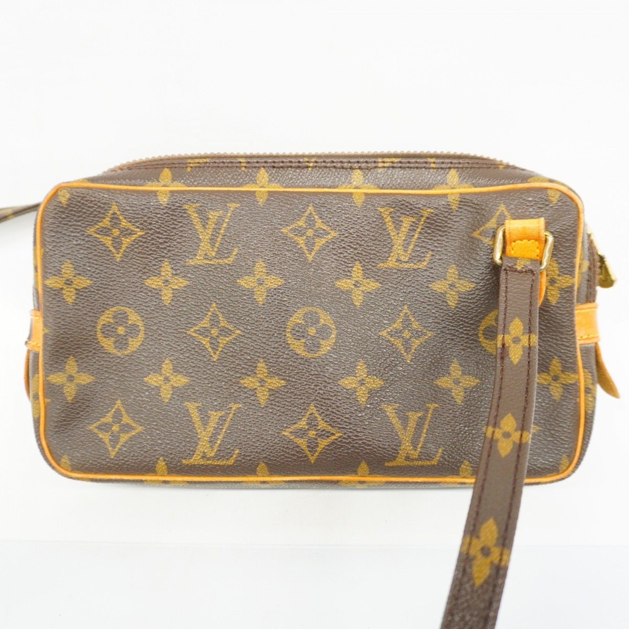 Louis Vuitton Shoulder Bag Monogram Pochette Marly Bandouliere M51828 Brown Women's