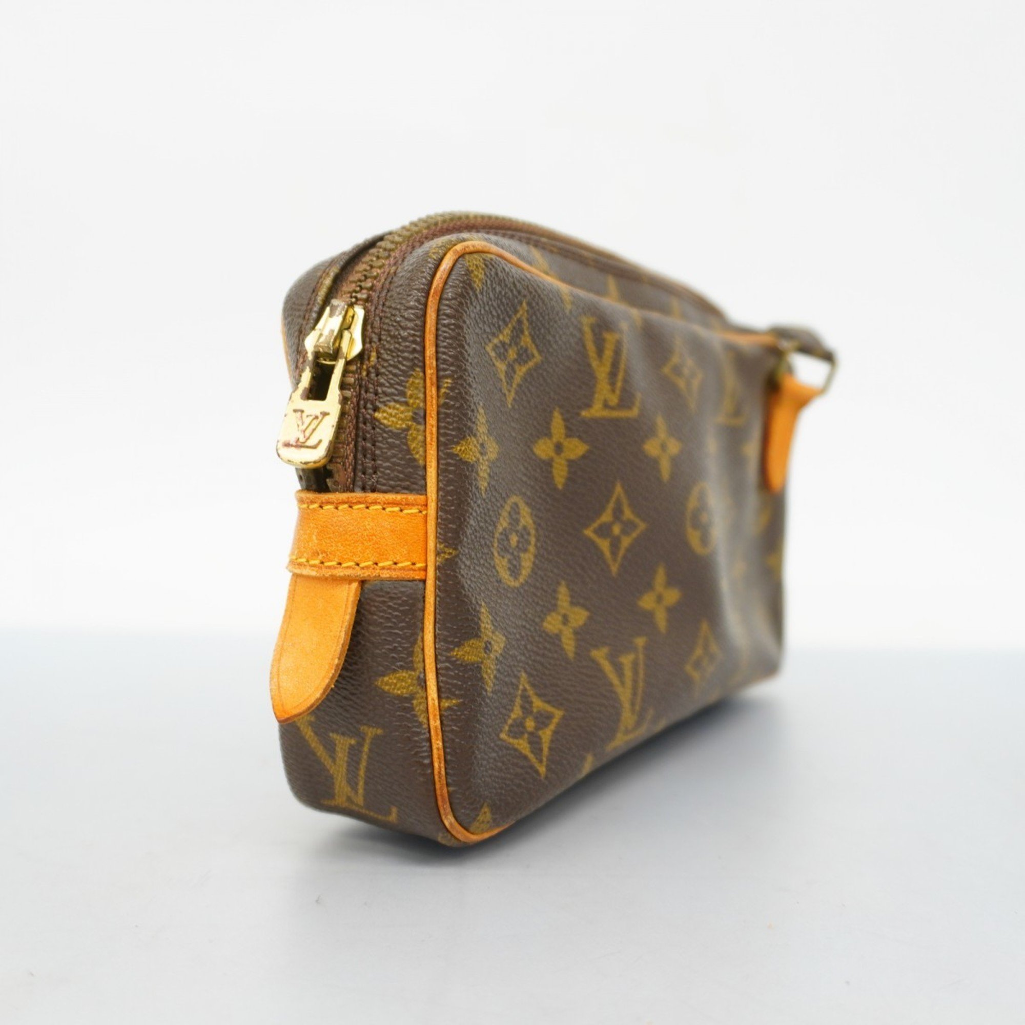 Louis Vuitton Shoulder Bag Monogram Pochette Marly Bandouliere M51828 Brown Women's