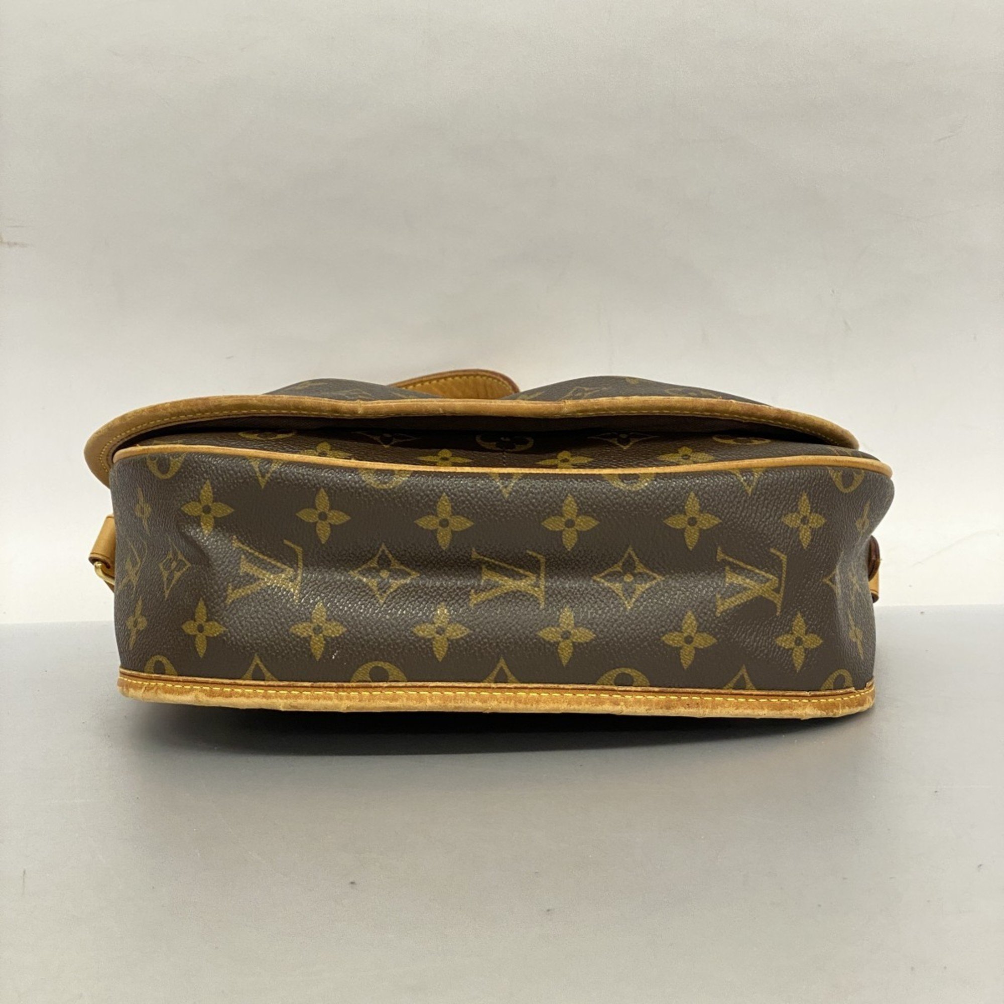 Louis Vuitton Shoulder Bag Monogram Menilmontant PM M40474 Brown Women's