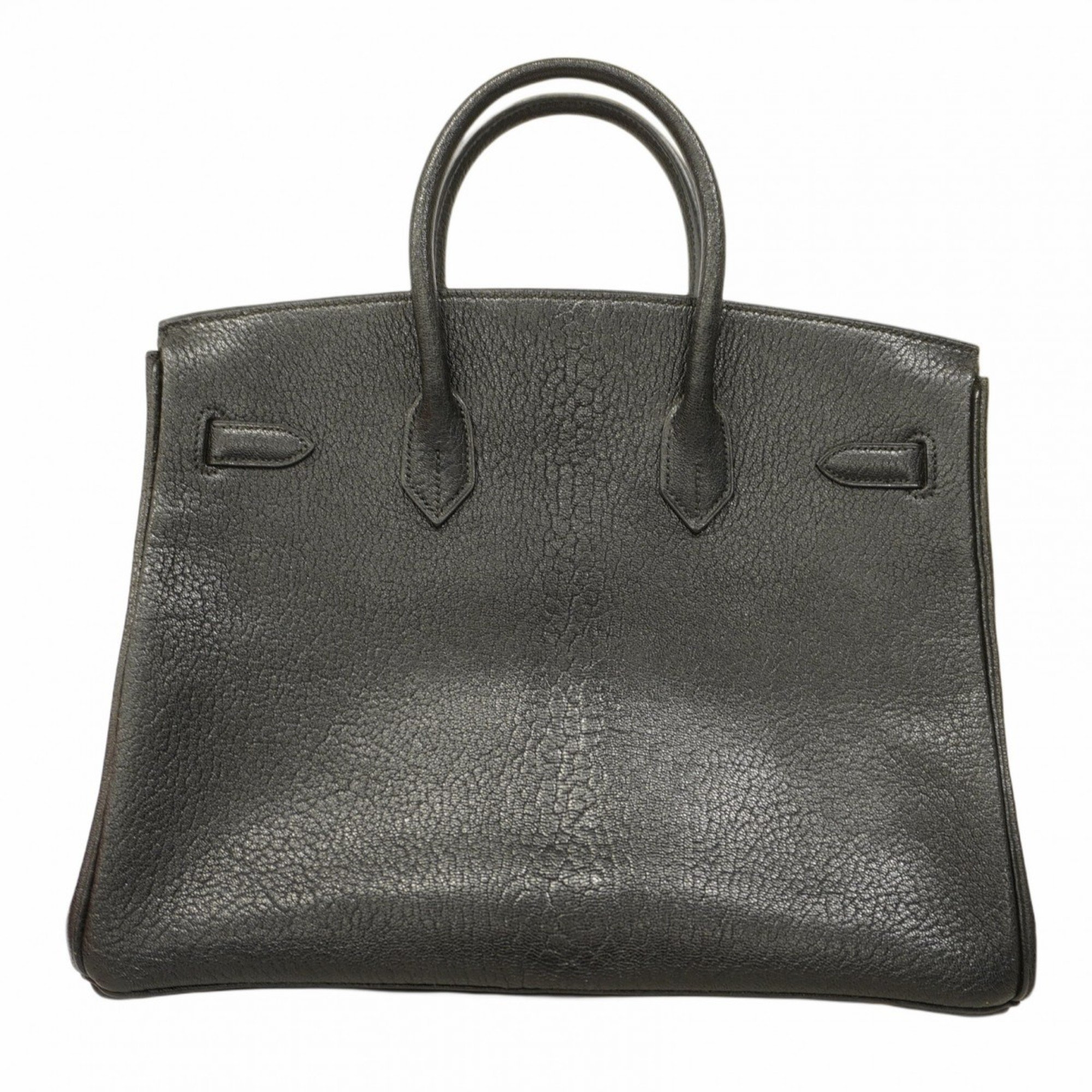 Hermes handbag Birkin 35 Chevre Coromandel black F stamped ladies