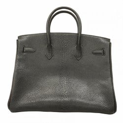 Hermes handbag Birkin 35 Chevre Coromandel black F stamped ladies