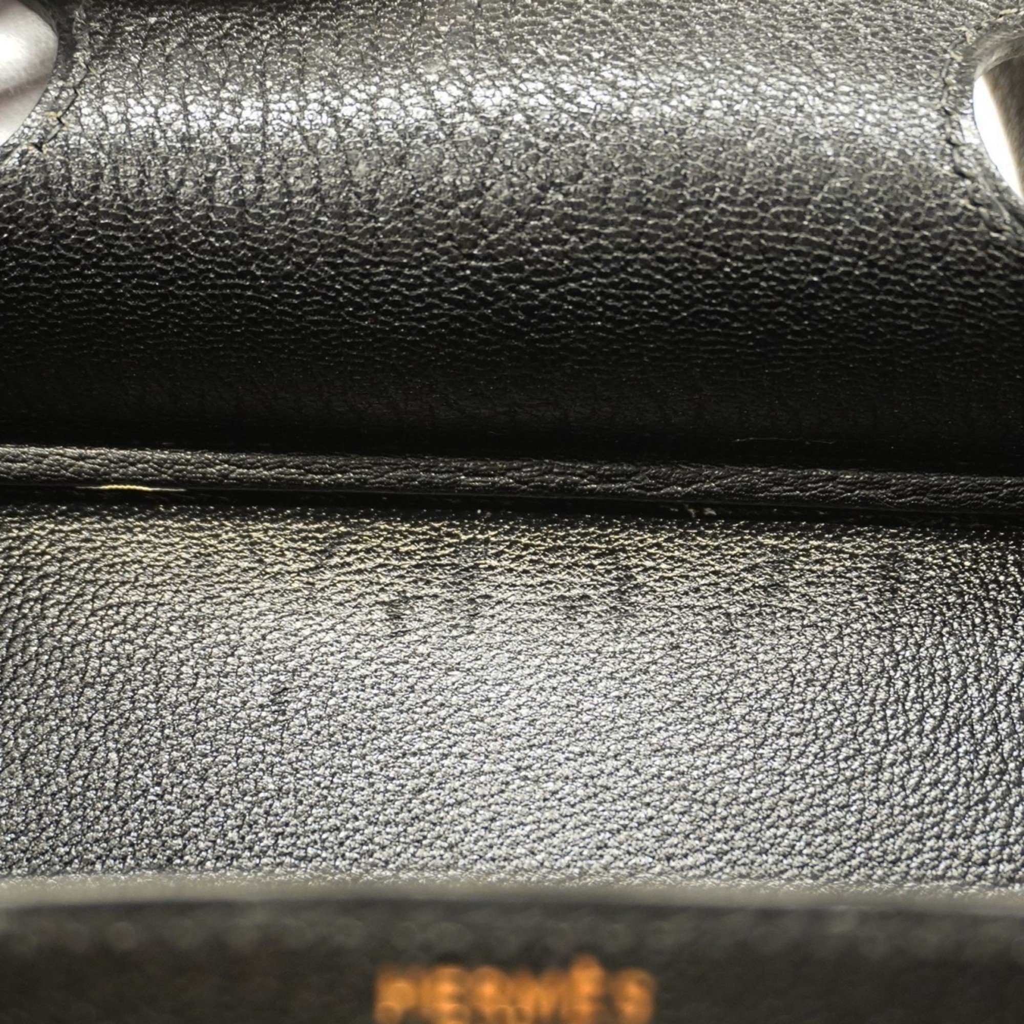 Hermes handbag Birkin 35 Chevre Coromandel black F stamped ladies