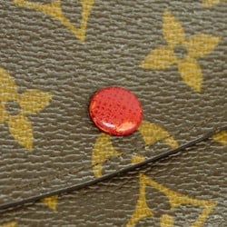 Louis Vuitton Long Wallet Monogram Portefeuille Emily M60136 Rouge Ladies