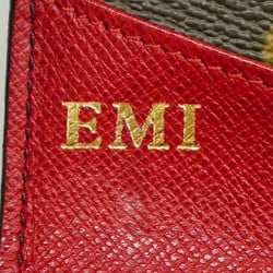 Louis Vuitton Long Wallet Monogram Portefeuille Emily M60136 Rouge Ladies