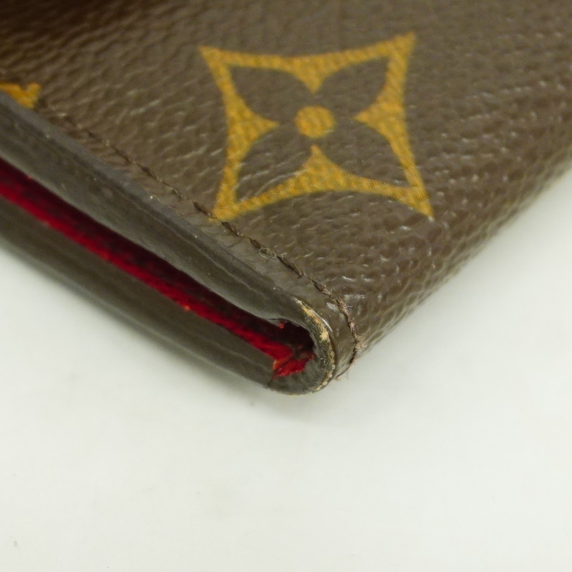 Louis Vuitton Long Wallet Monogram Portefeuille Emily M60136 Rouge Ladies