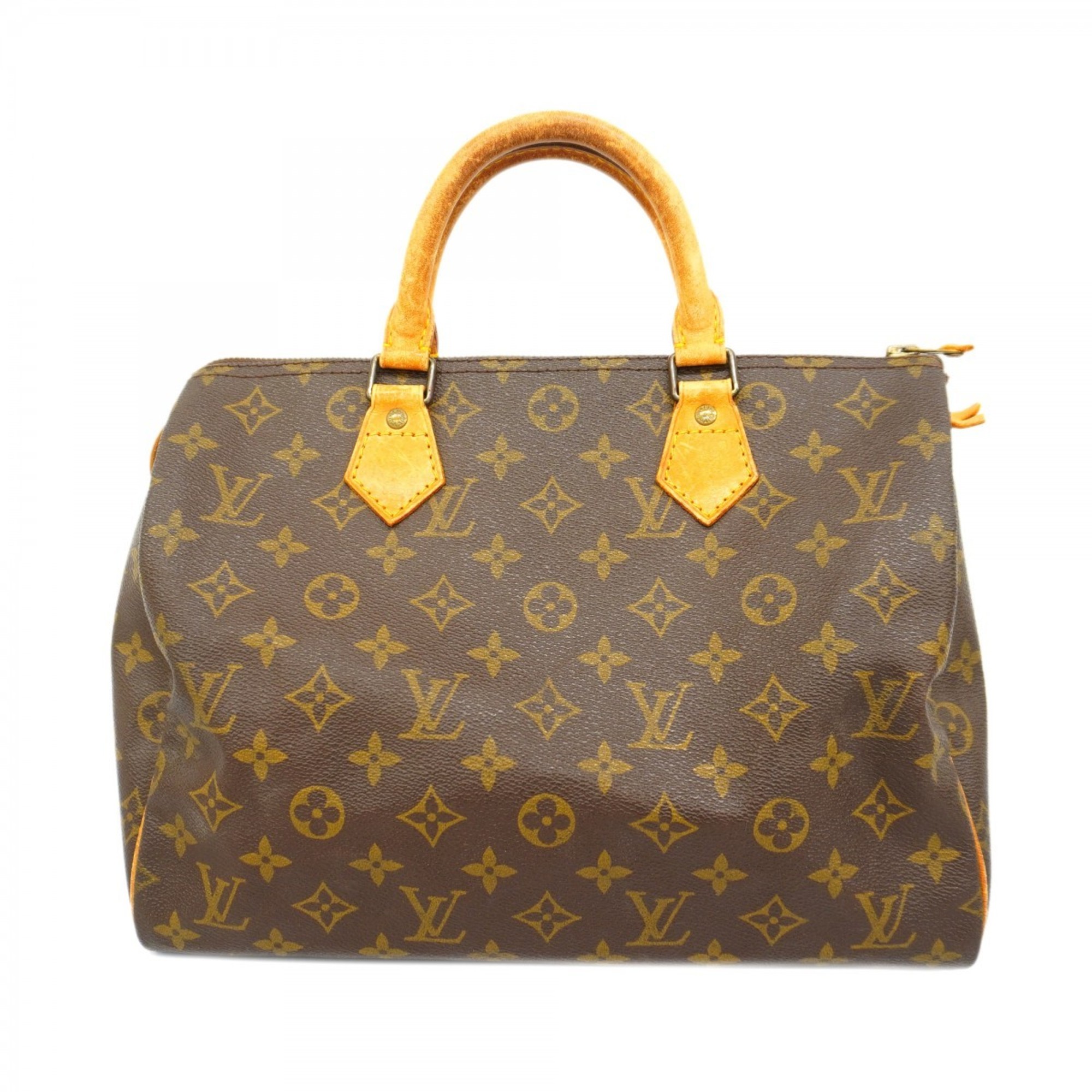 Louis Vuitton Handbag Monogram Speedy 30 M41108 Brown Ladies