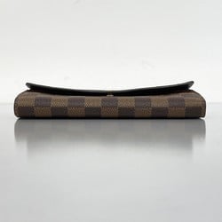 Louis Vuitton Long Wallet Damier Portefeuille Sarah N63209 Ebene Ladies