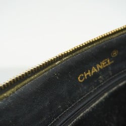 Chanel Shoulder Bag Matelasse Lambskin Black Women's