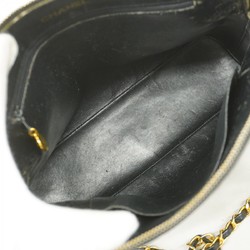 Chanel Shoulder Bag Matelasse Lambskin Black Women's