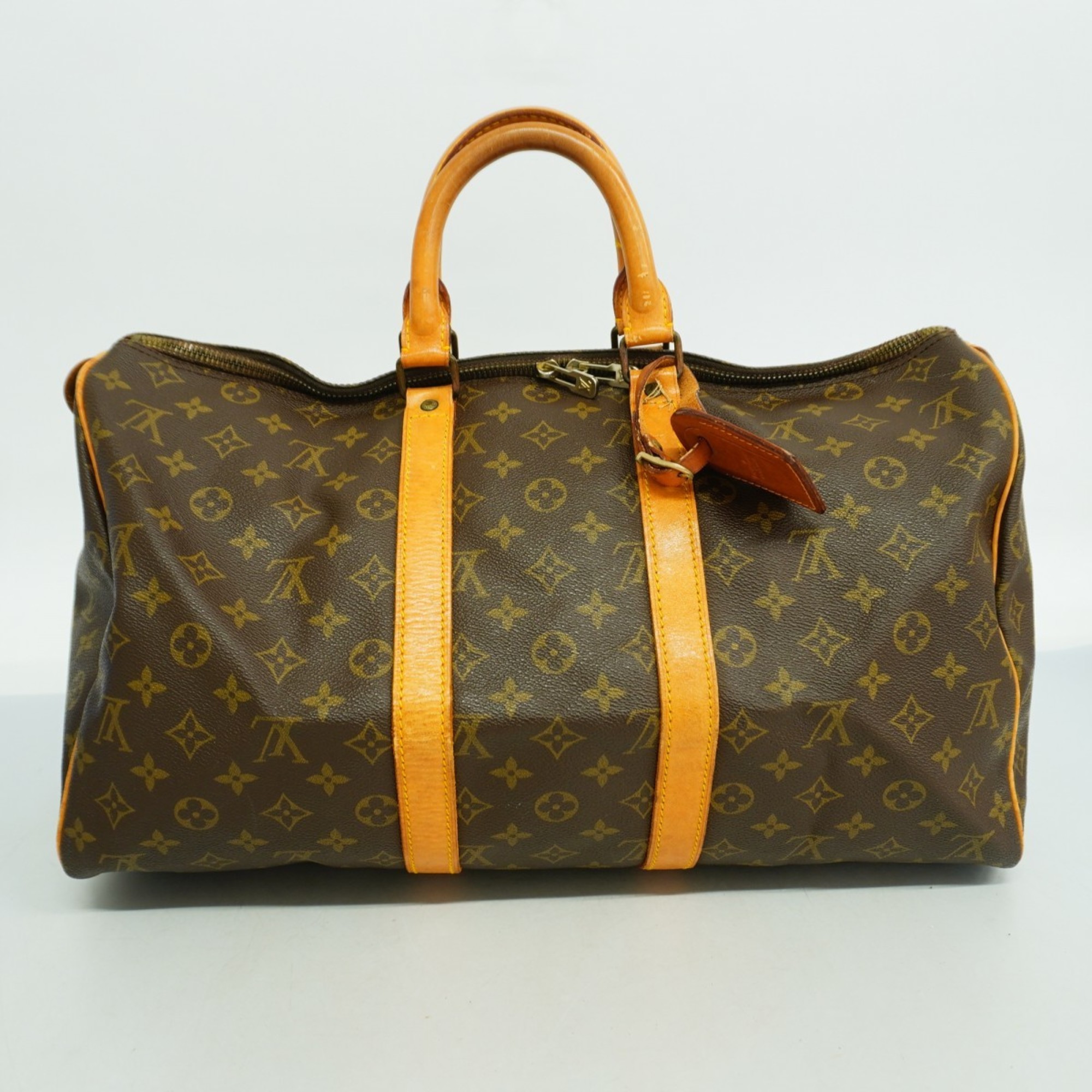 Louis Vuitton Boston Bag Monogram Keepall 45 M41428 Brown Men's Women's