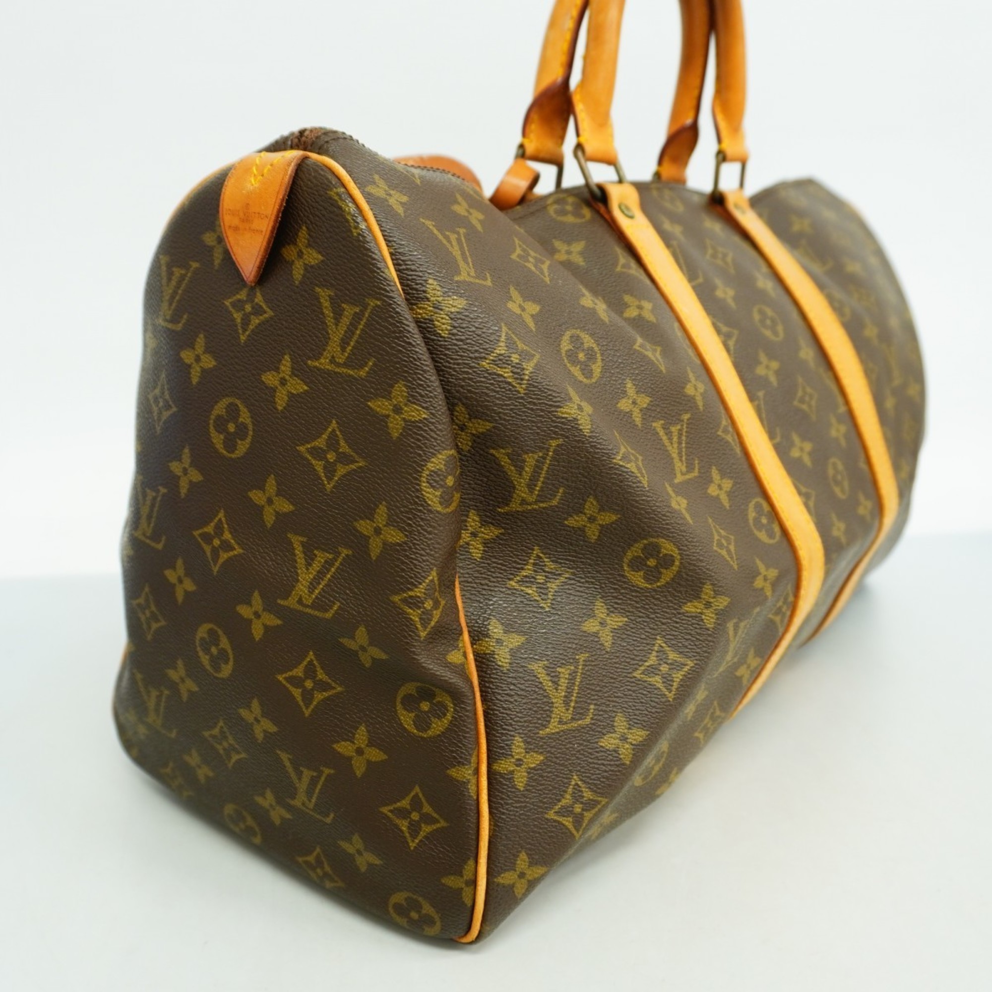 Louis Vuitton Boston Bag Monogram Keepall 45 M41428 Brown Men's Women's