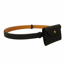 Hermes Belt Kelly Pocket Veau Epsom Black W Stamp Ladies