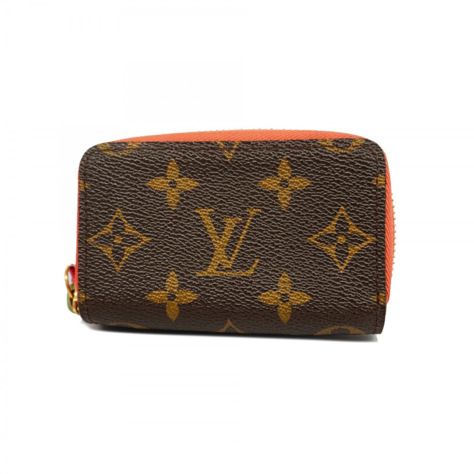 Louis Vuitton Business Card Holder/Card Case Monogram Multicart M61540 Brown Poppy Petal Ladies