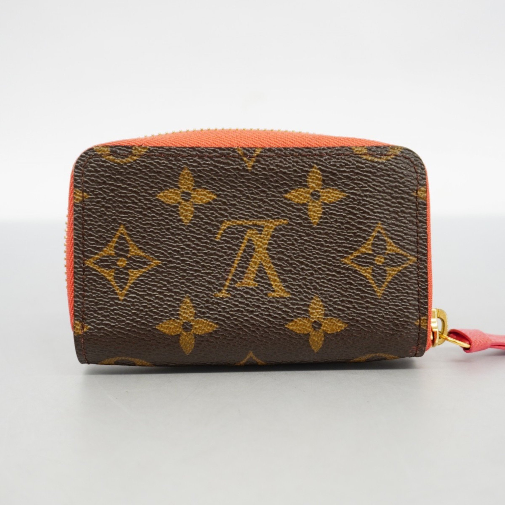 Louis Vuitton Business Card Holder/Card Case Monogram Multicart M61540 Brown Poppy Petal Ladies