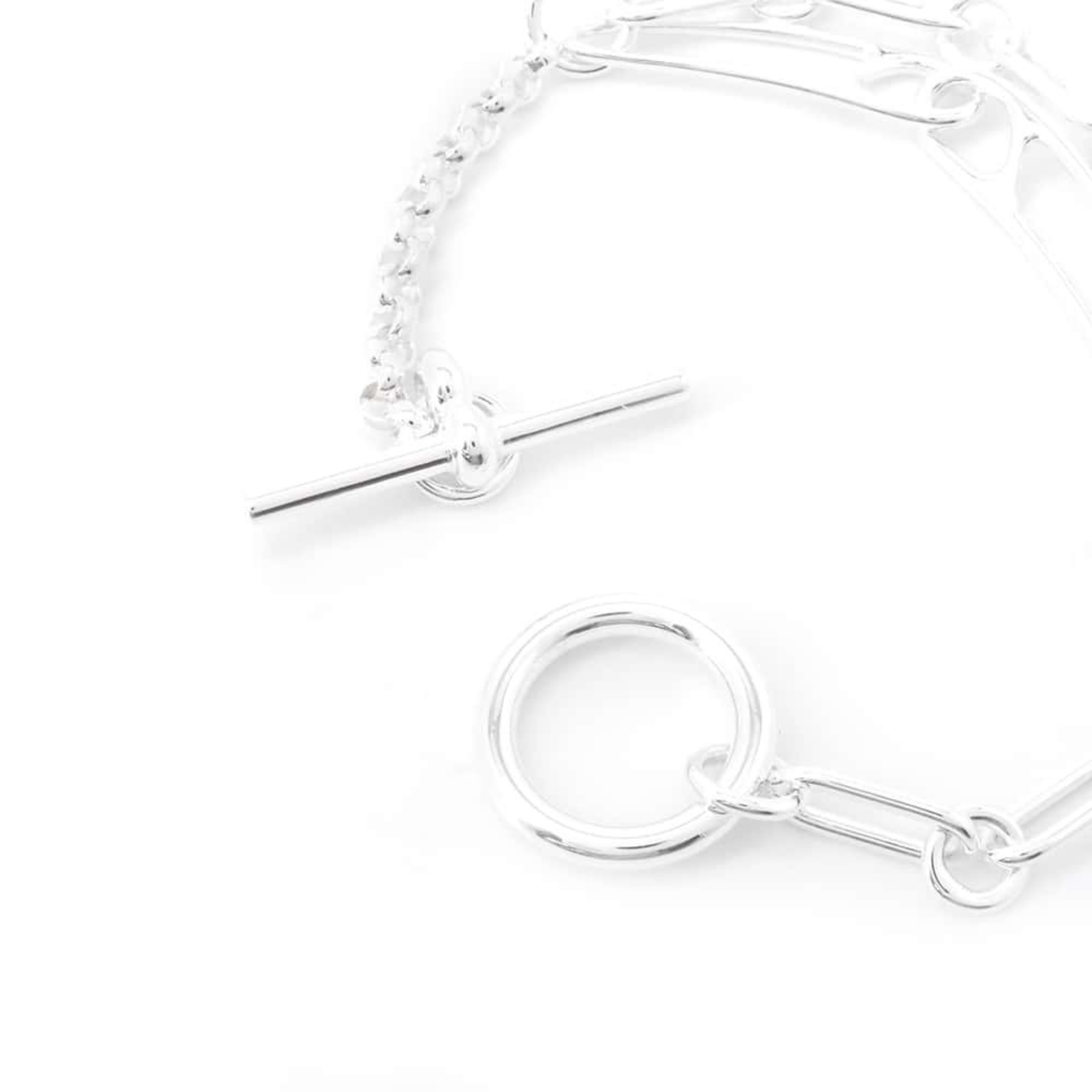 Hermes Bracelet Chaine d'Ancre Punk SV925 Silver Size ST HERMES