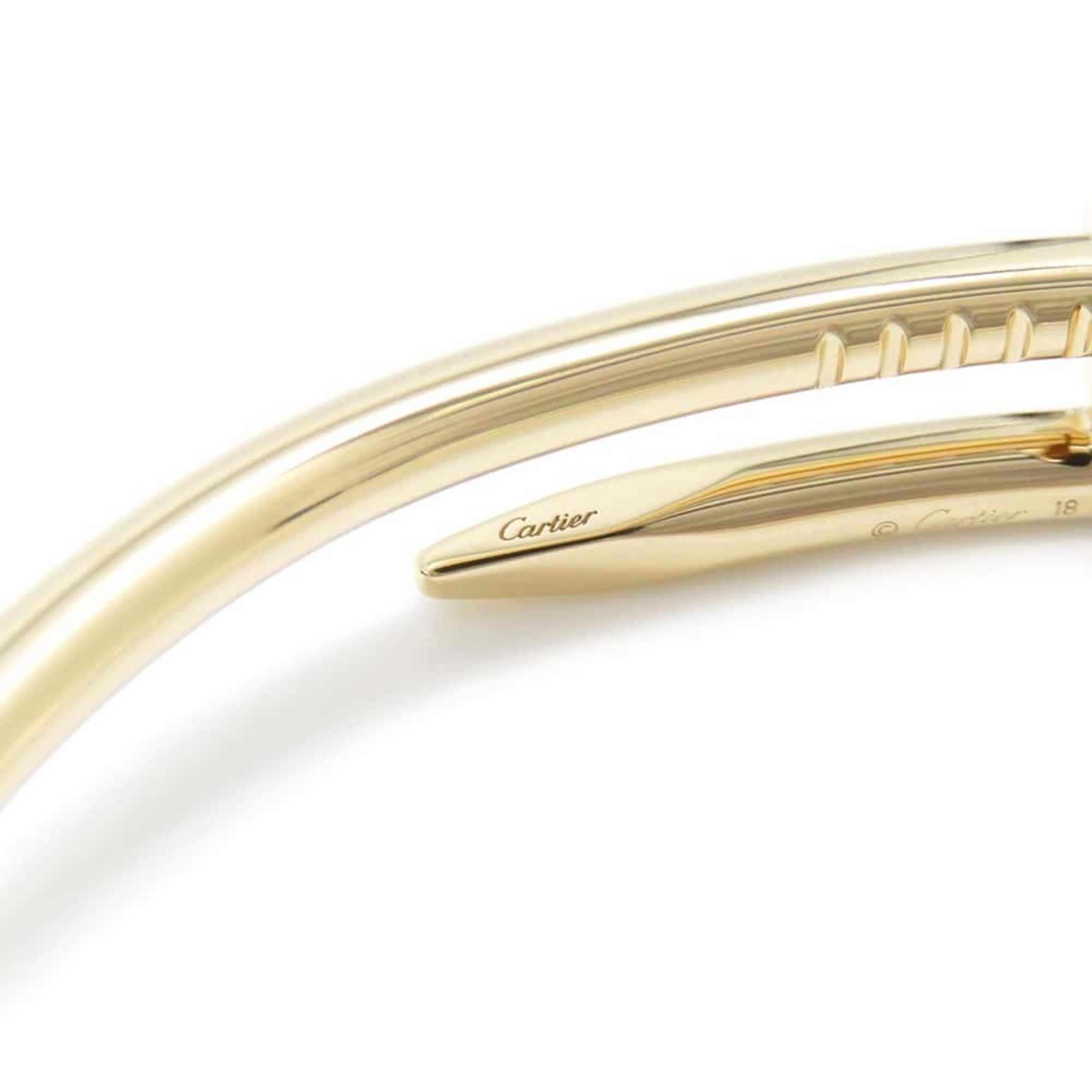 Cartier Bracelet Juste un Clou K18YG Yellow Gold Size 18 Bangle