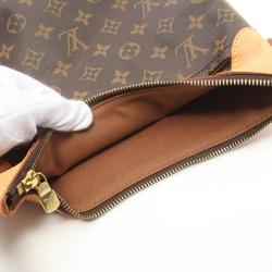 Louis Vuitton Odeon PM Shoulder Bag, Coated Canvas, Leather, Monogram, Women's, Brown, M56390