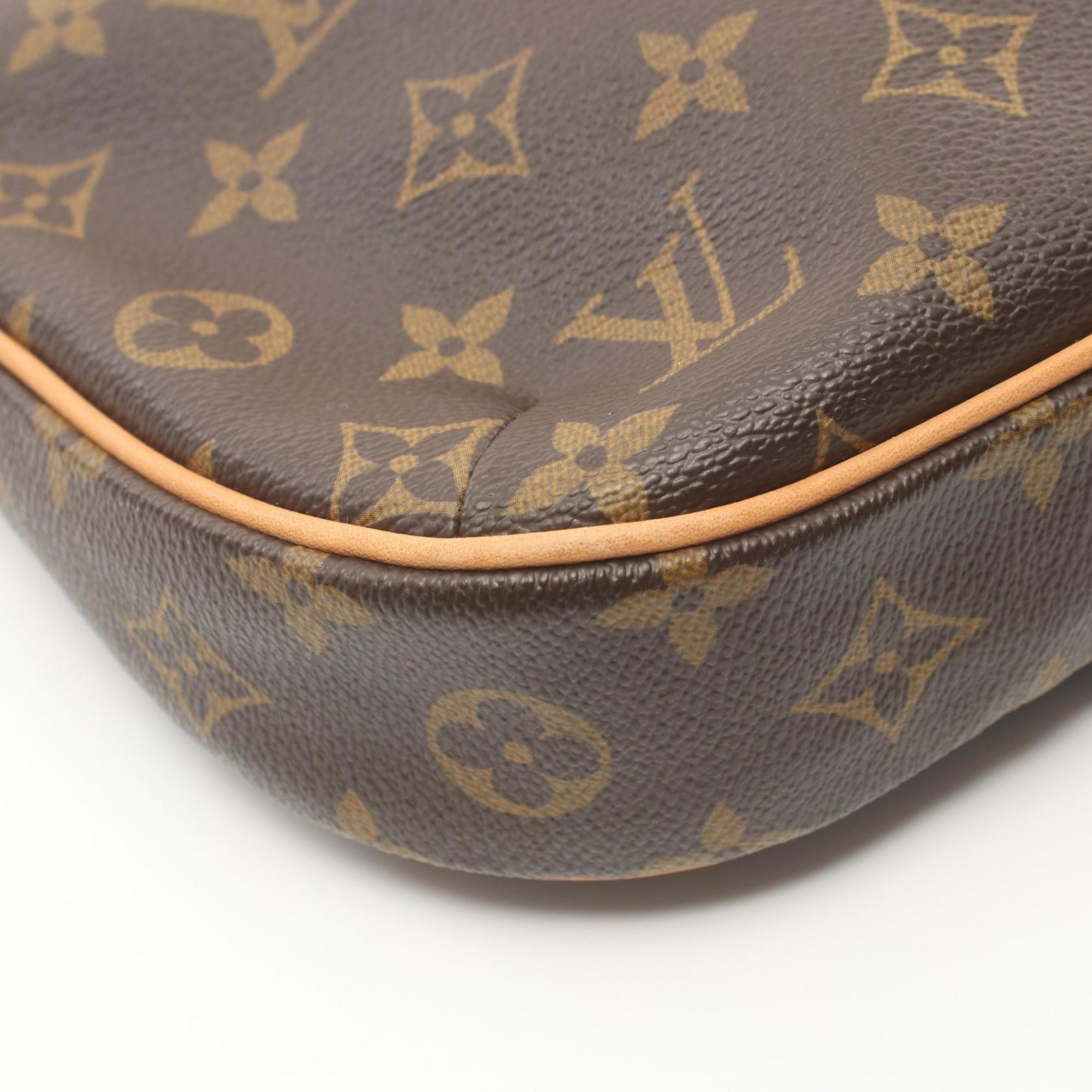 Louis Vuitton Odeon PM Shoulder Bag, Coated Canvas, Leather, Monogram, Women's, Brown, M56390