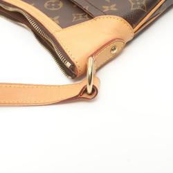 Louis Vuitton Odeon PM Shoulder Bag, Coated Canvas, Leather, Monogram, Women's, Brown, M56390