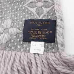 Louis Vuitton Echarpe Mania Scarf Clothing Wool Silk Women's Grey M74742