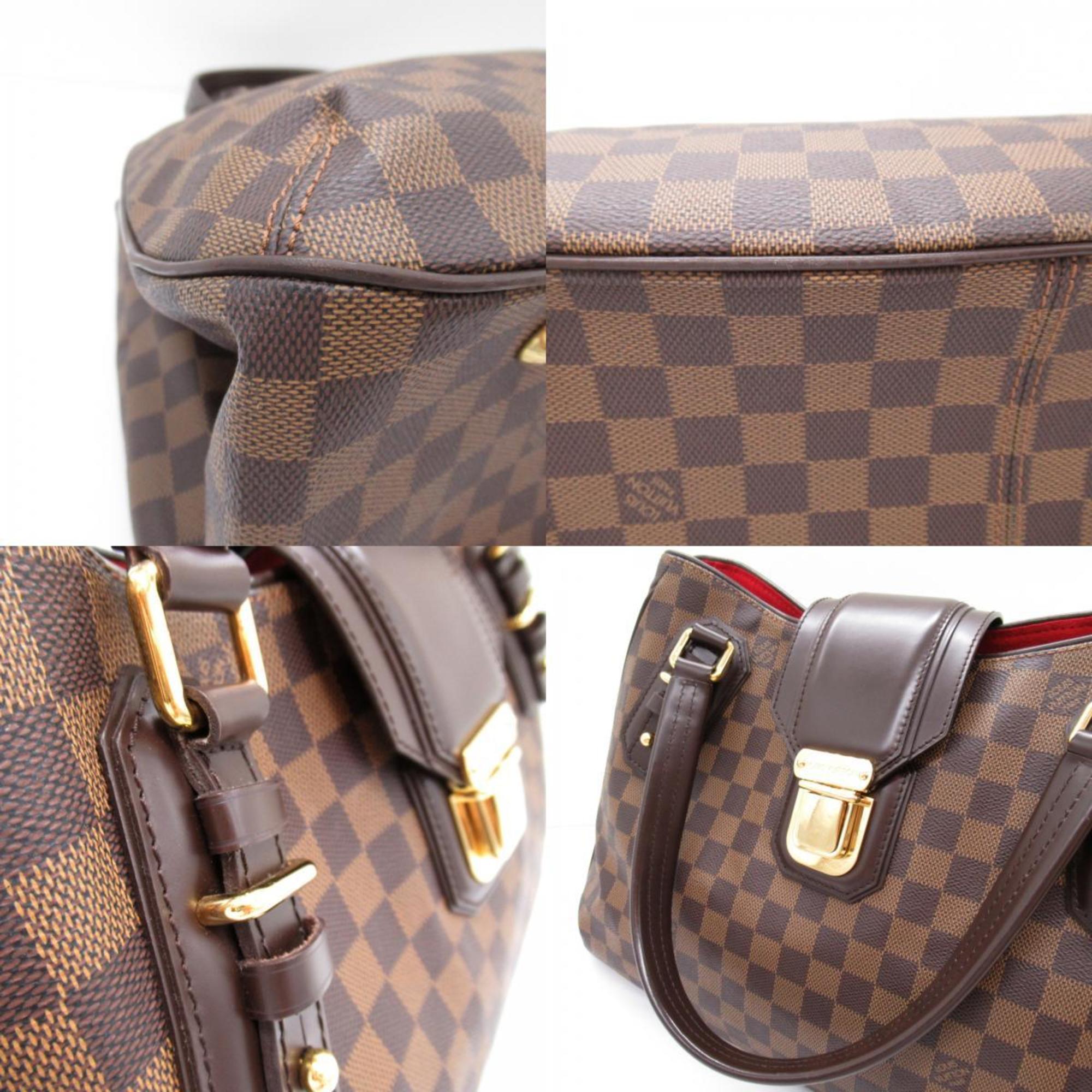 Louis Vuitton LOUIS VUITTON Greet Handbag Bag Coated Canvas Damier Women's Brown N48108