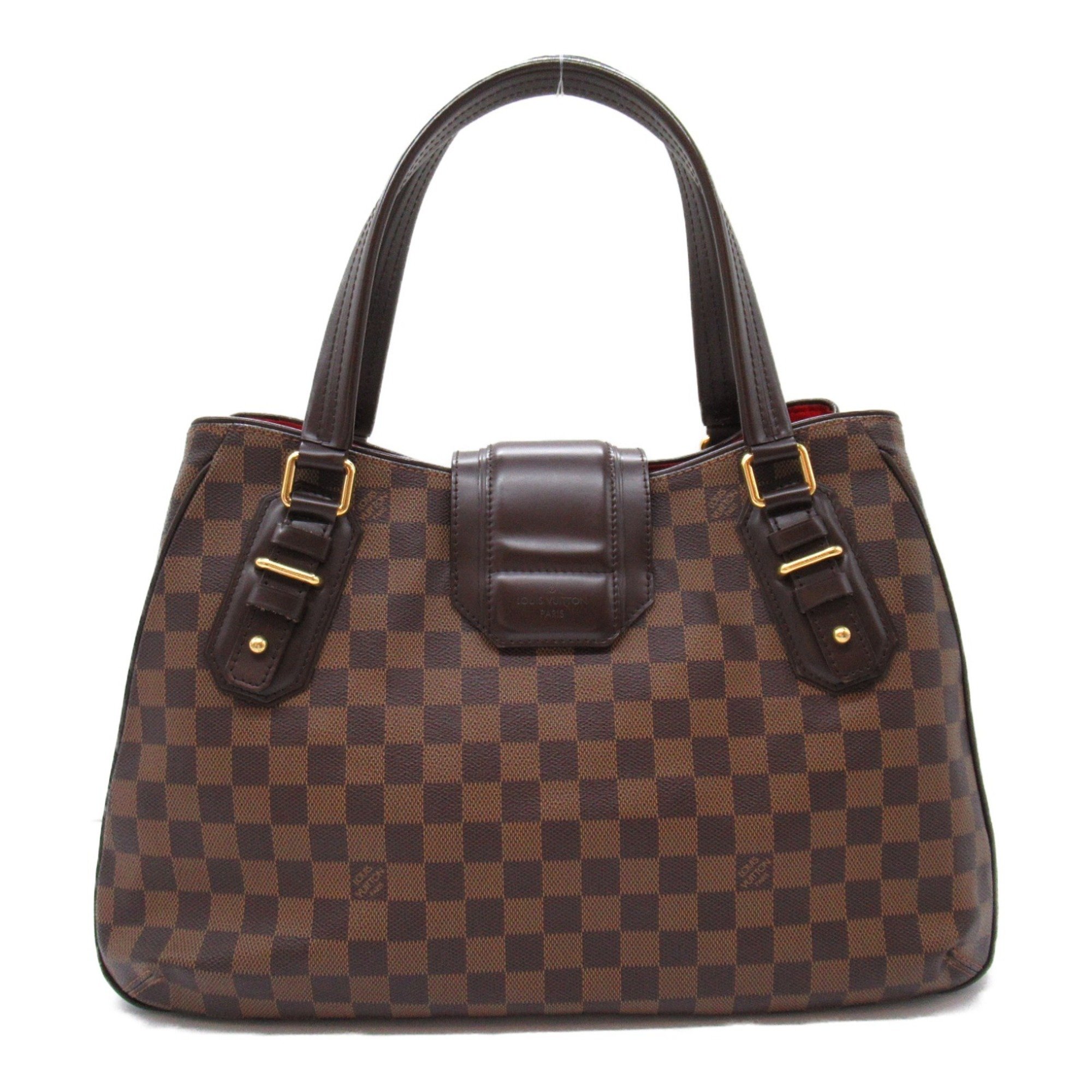 Louis Vuitton LOUIS VUITTON Greet Handbag Bag Coated Canvas Damier Women's Brown N48108