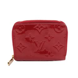 Louis Vuitton LOUIS VUITTON Zipper Coin Purse Wallet/Coin Case Wallet Leather Vernis Women's Red M93608