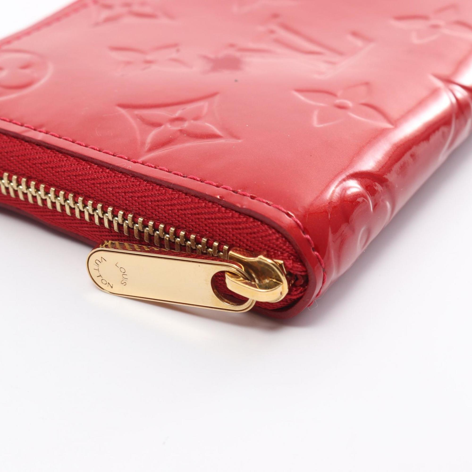 Louis Vuitton LOUIS VUITTON Zipper Coin Purse Wallet/Coin Case Wallet Leather Vernis Women's Red M93608