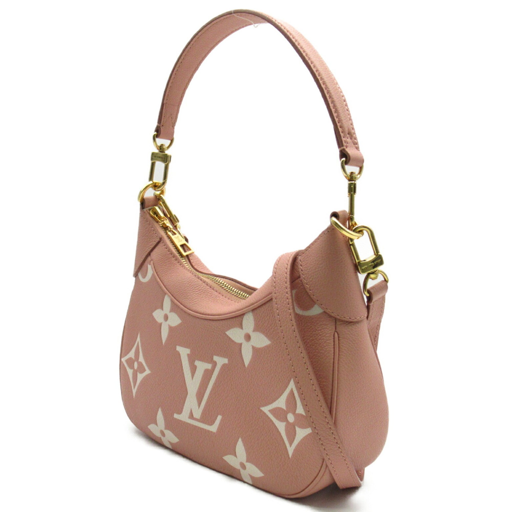 Louis Vuitton Bagatelle NM 2way Shoulder Bag Leather Monogram Empreinte Women's Pink M46113