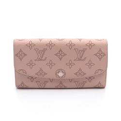 Louis Vuitton LOUIS VUITTON Portefeuille Iris Monogram Mahina Magnolia Bi-fold Long Wallet Leather Women's Pink M60145