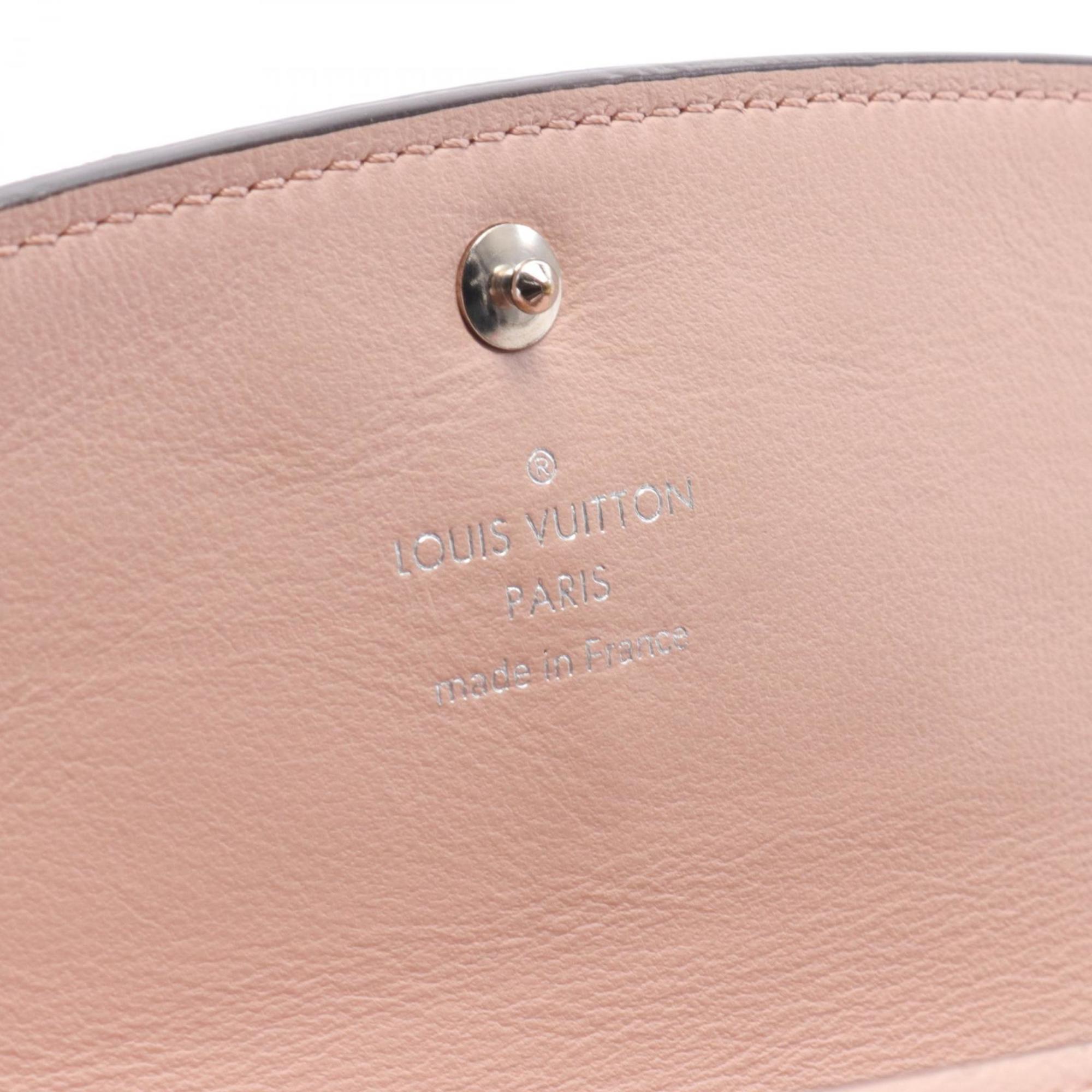 Louis Vuitton LOUIS VUITTON Portefeuille Iris Monogram Mahina Magnolia Bi-fold Long Wallet Leather Women's Pink M60145