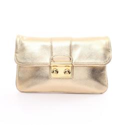 LOUIS VUITTON Clutch Sofia Coppola Second Bag Leather Women's Gold M95861