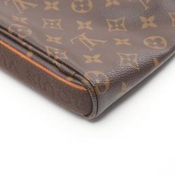 Louis Vuitton Trotter Bobur Shoulder Bag, Coated Canvas, Leather, Monogram, Men's, Women's, Brown, M97037