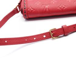 Louis Vuitton Juno Monogram Empreinte Cerise Shoulder Bag Leather Women's Red M43144