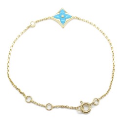 Louis Vuitton LOUIS VUITTON Bracelet Star Blossom Turquoise Diamond K18 (Yellow Gold) Women's Blue Clear