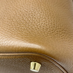 HERMES Hermes Picotin Lock PM Taurillon Gold Z Stamp 2021 Brown Clemence Handbag Women's Men's