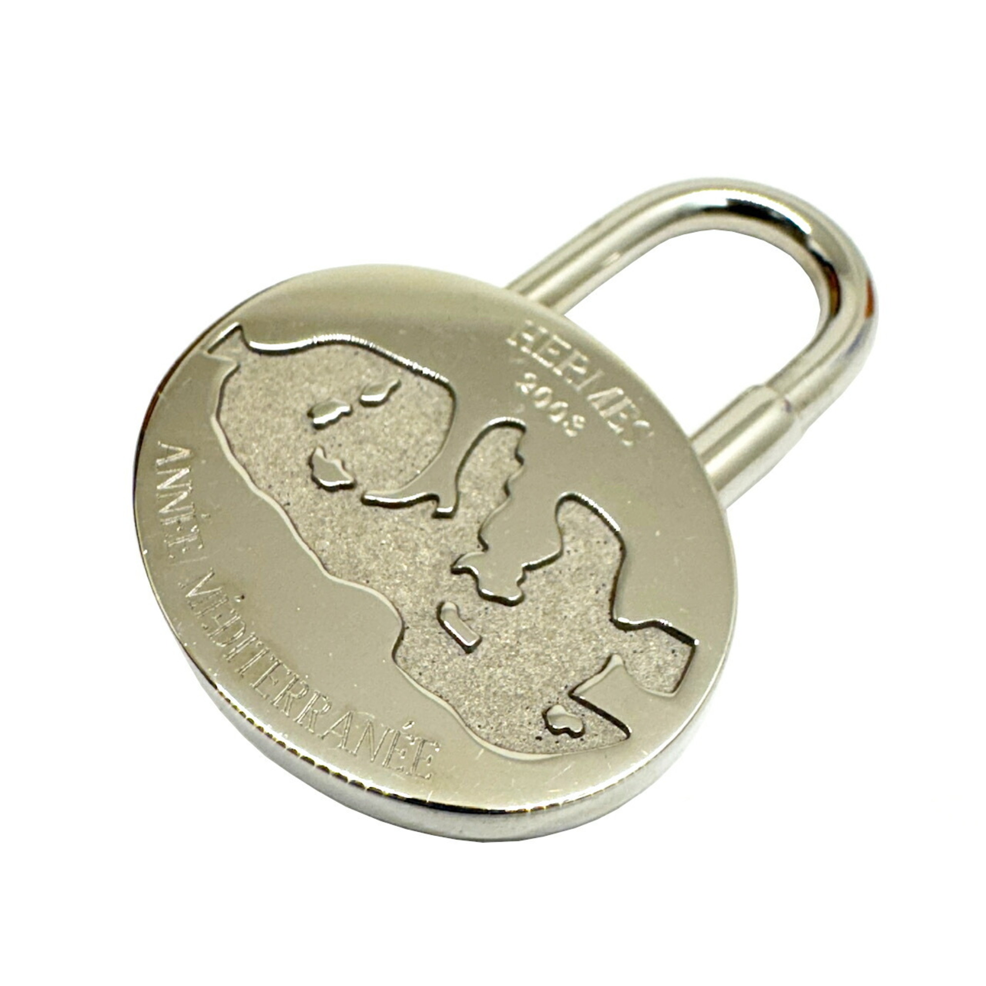 HERMES Padlock Mediterranean 2003 Silver Color