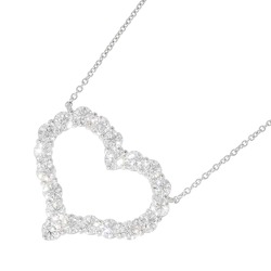 Tiffany Necklace Sentimental Heart Pendant Large Diamond 20P Total 1.96ct Pt950 Platinum 60007575