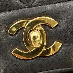 Chanel Chain Shoulder Bag Matelasse 25 Coco Mark Diana Lambskin A01165 CHANEL Black