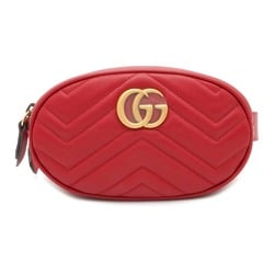 Gucci Waist Bag GG Marmont Quilted Leather Belt 476434 GUCCI Pouch