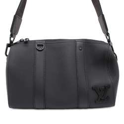 Louis Vuitton Shoulder Bag Grained Calf Leather Aerogram City Keepall M59255 LOUIS VUITTON Black