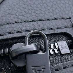 Louis Vuitton Shoulder Bag Grained Calf Leather Aerogram City Keepall M59255 LOUIS VUITTON Black