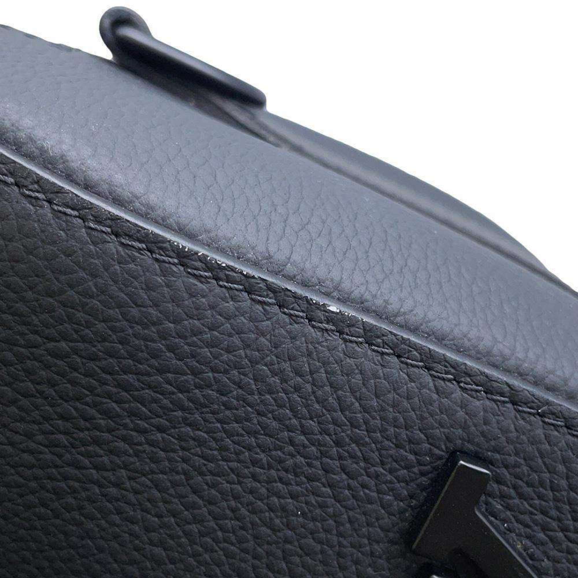 Louis Vuitton Shoulder Bag Grained Calf Leather Aerogram City Keepall M59255 LOUIS VUITTON Black