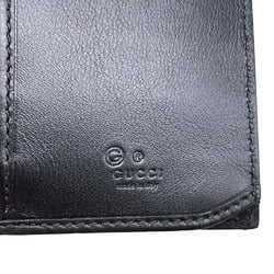 Gucci Long Wallet Micro Guccissima Leather 544479 GUCCI Bi-fold Black