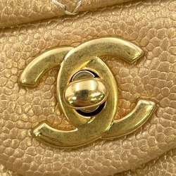 Chanel Chain Shoulder Bag Matelasse 25 Coco Mark Caviar Skin Double A01112 CHANEL