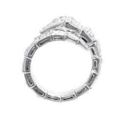 Bvlgari Ring Serpenti Viper Diamond 1.58ct K18WG White Gold Size S 345209