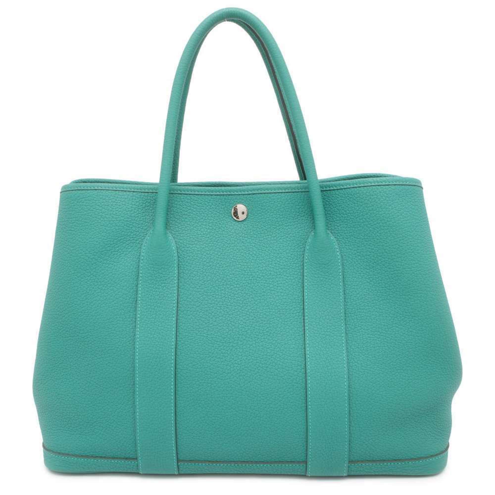 Hermes Tote Bag Garden PM Vert Veron Negonda D Engraved