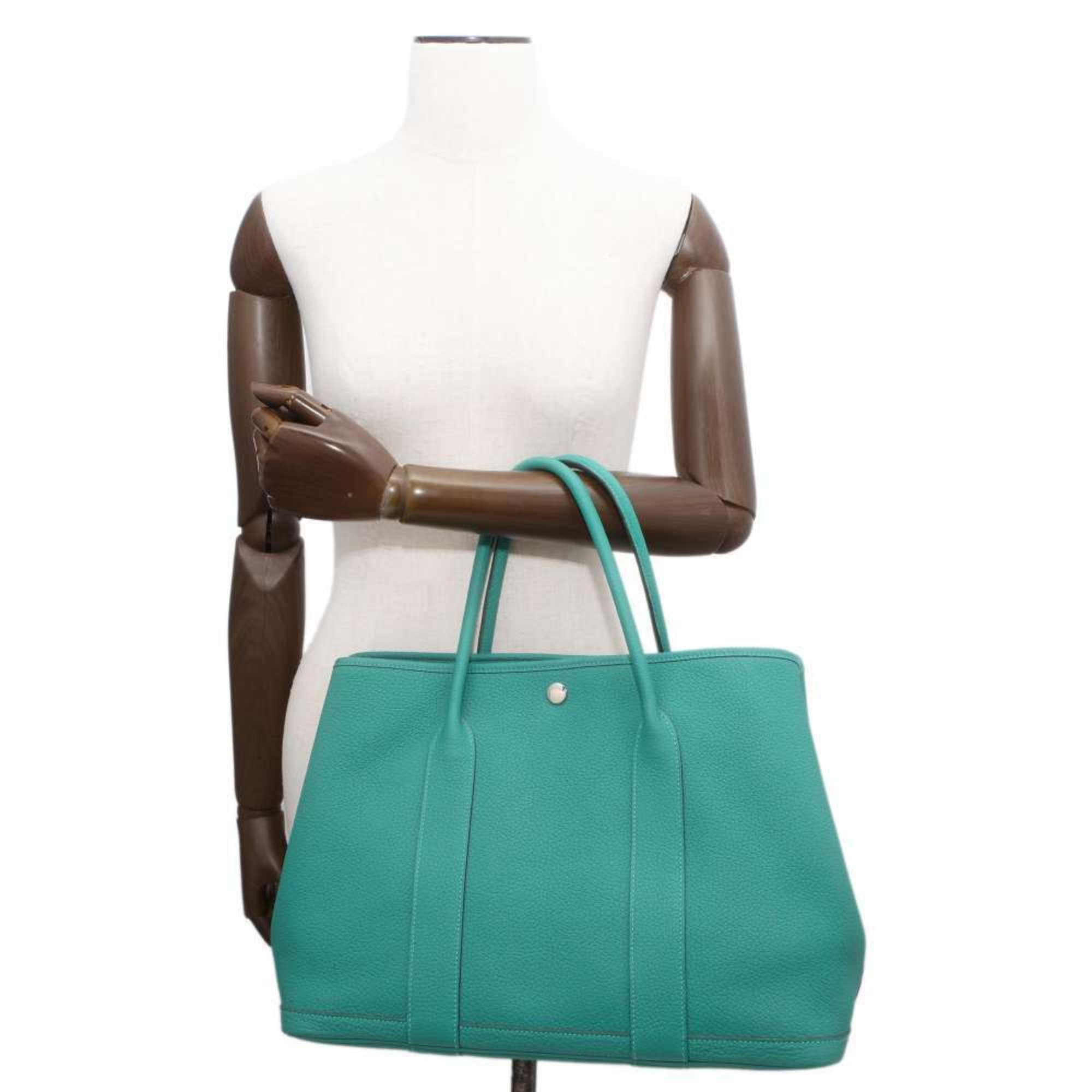 Hermes Tote Bag Garden PM Vert Veron Negonda D Engraved