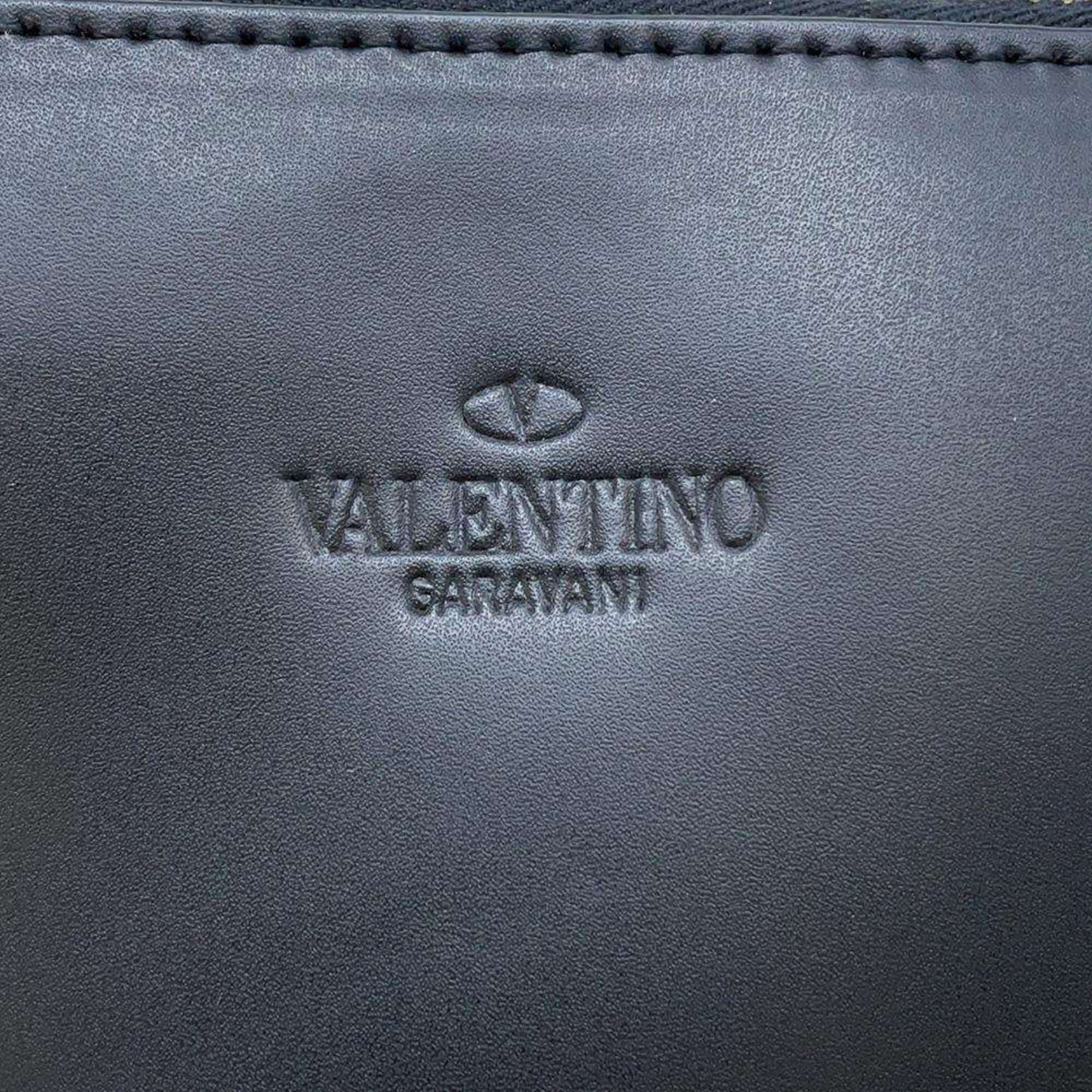 Valentino Garavani Tote Bag VLTN Leather VALENTINO Black