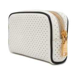 Prada Pouch Perforated Leather 1N1473 PRADA White